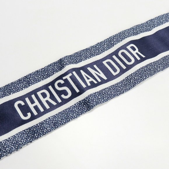 Christian Dior Mitzah Scarf 30 Montaigne 15MON106I601 Muffler Silk/Silk 100% ... - Picture 3 of 7
